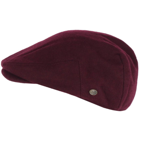 Men's Burgundy Classic Ivy Flat Cap