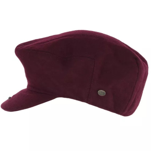 Men's Burgundy Classic Ivy Flat Cap
