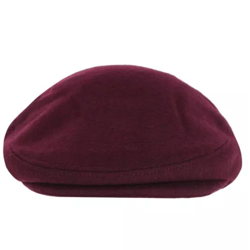 Men's Burgundy Classic Ivy Flat Cap