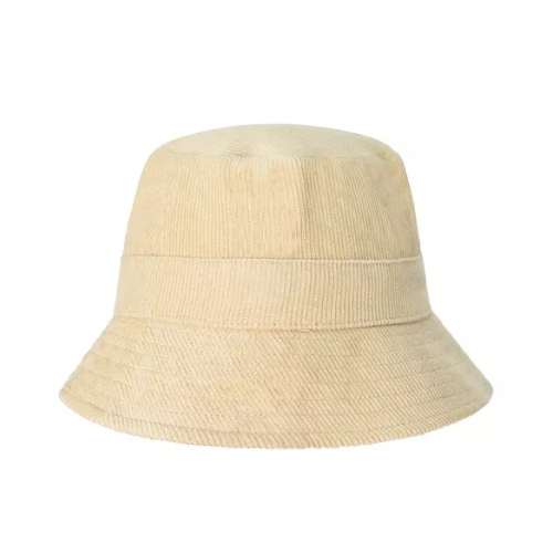 Men's Beige Cartoon Embroidered Bucket Hat